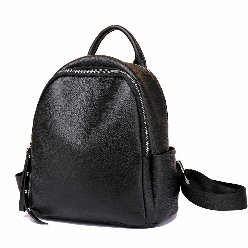 RAVEN MINI RUCKSACK AUS PU-LEDER IN SCHWARZ