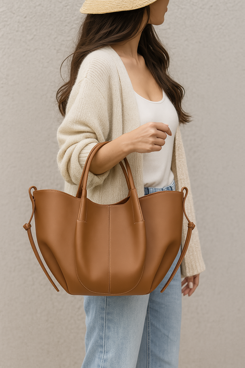 SORELLA | HANDTASCHE MIT LEDER-OPTIK