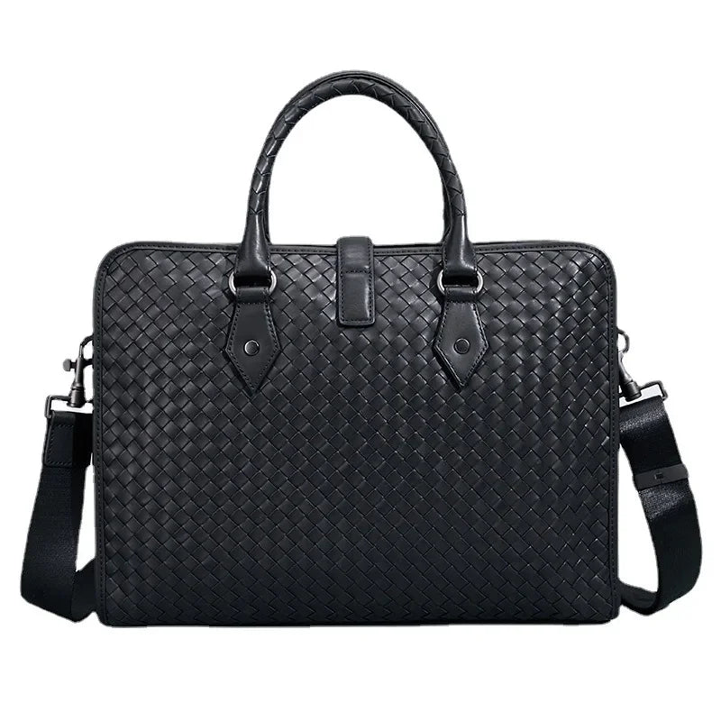 TREVISO BUSINESS-AKTENTASCHE AUS LEDER MIT GEPRÄGTEM DESIGN
