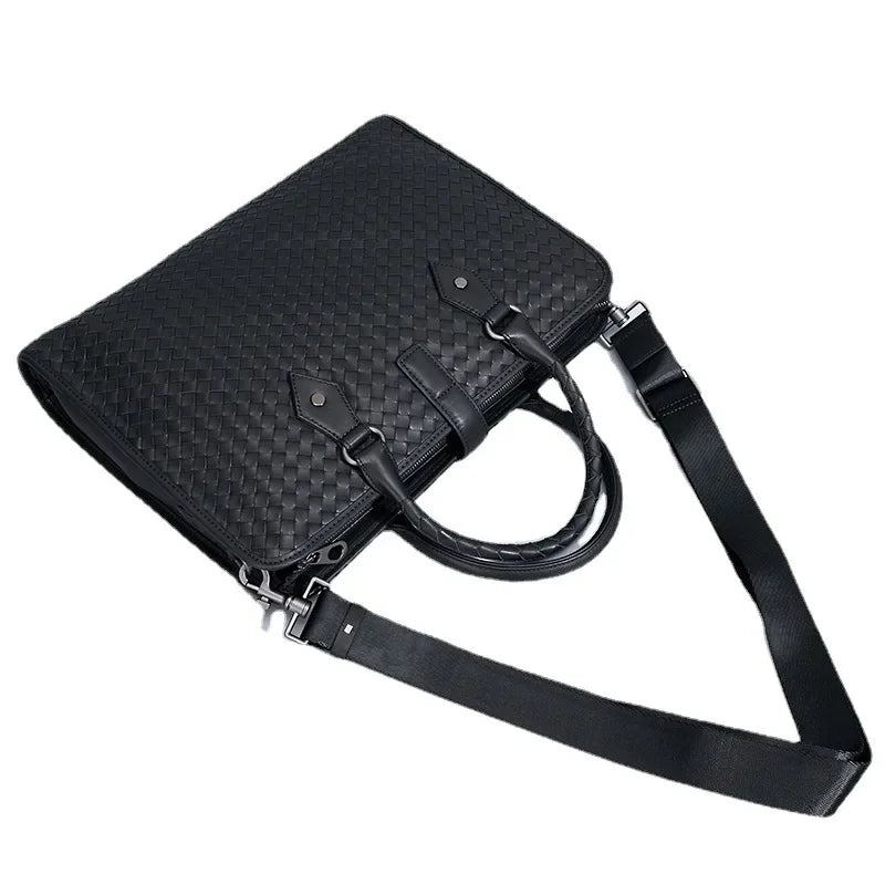 TREVISO BUSINESS-AKTENTASCHE AUS LEDER MIT GEPRÄGTEM DESIGN