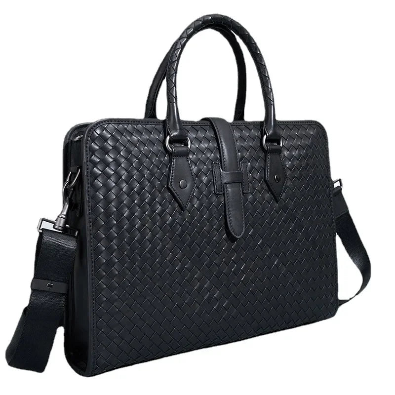 TREVISO BUSINESS-AKTENTASCHE AUS LEDER MIT GEPRÄGTEM DESIGN