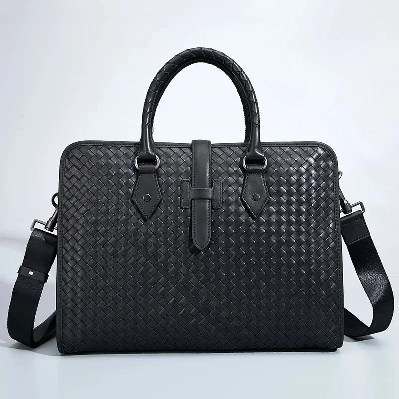 TREVISO BUSINESS-AKTENTASCHE AUS LEDER MIT GEPRÄGTEM DESIGN