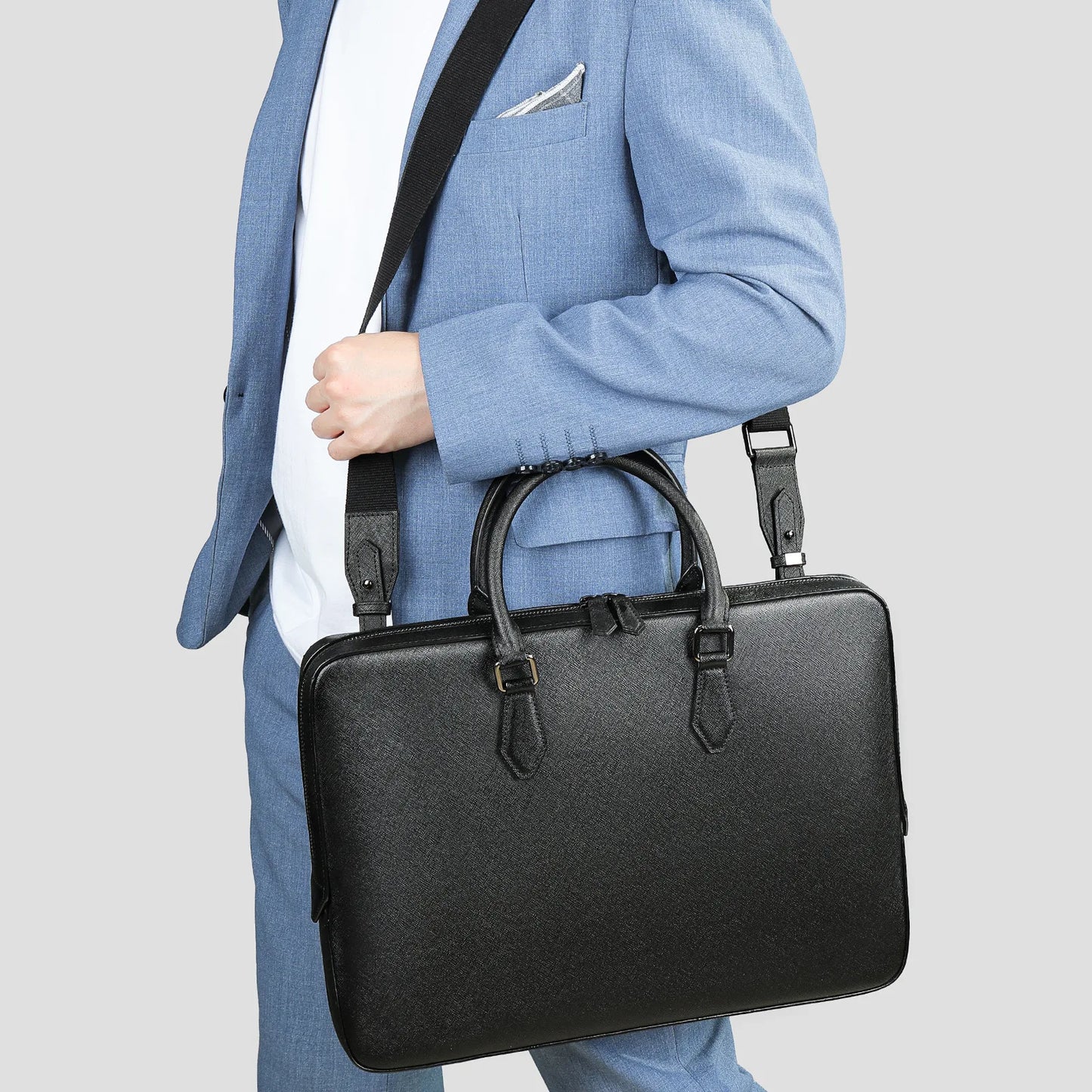 ELIAN LEDER-LAPTOPTASCHE – ECHTLEDER AKTENTASCHE MIT GROSSER KAPAZITÄT