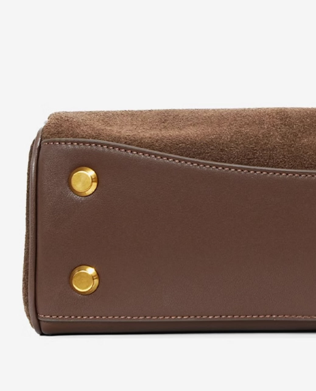 AMÉLIE VINTAGE-TASCHE – BRAUNE SCHULTERTASCHE MIT GOLDDETAILS & SCHLOSS
