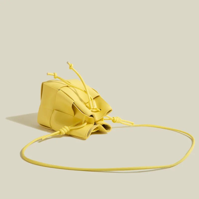 ANIKADEL BEUTELTASCHE – KOMPAKTER LEDER-BEUTEL MIT ZUGBAND & CROSSBODY-RIEMEN