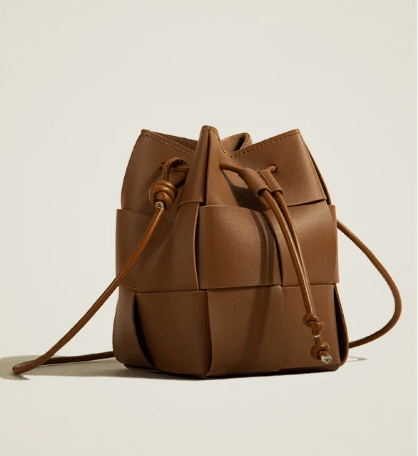 ANIKADEL BEUTELTASCHE – KOMPAKTER LEDER-BEUTEL MIT ZUGBAND & CROSSBODY-RIEMEN