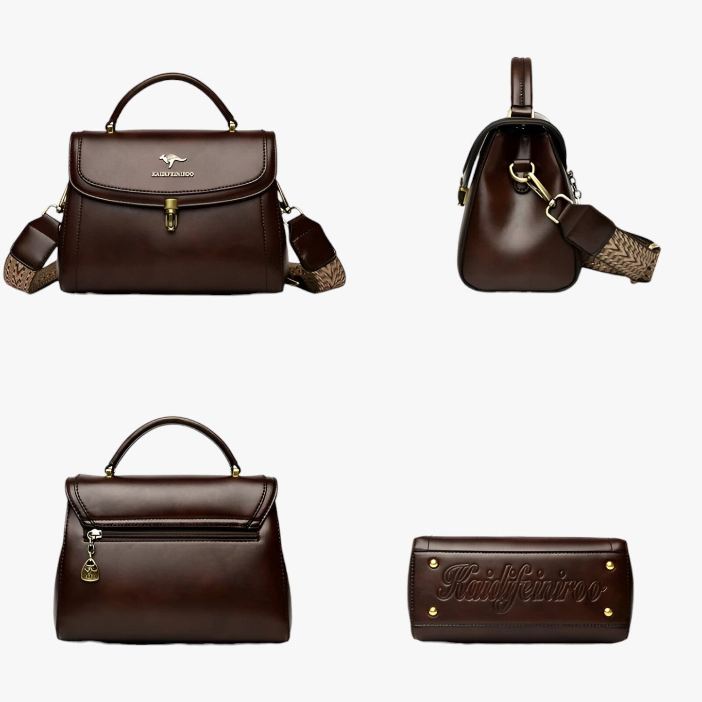ARABELLA SCHULTERTASCHE IM MINI-VINTAGE LOOK MIT GOLDDETAILS