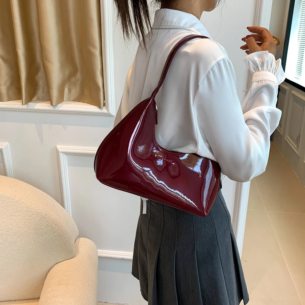 NOELIA HOBO-TASCHE – GLÄNZENDE SHOULDER BAG AUS PU-LEDER