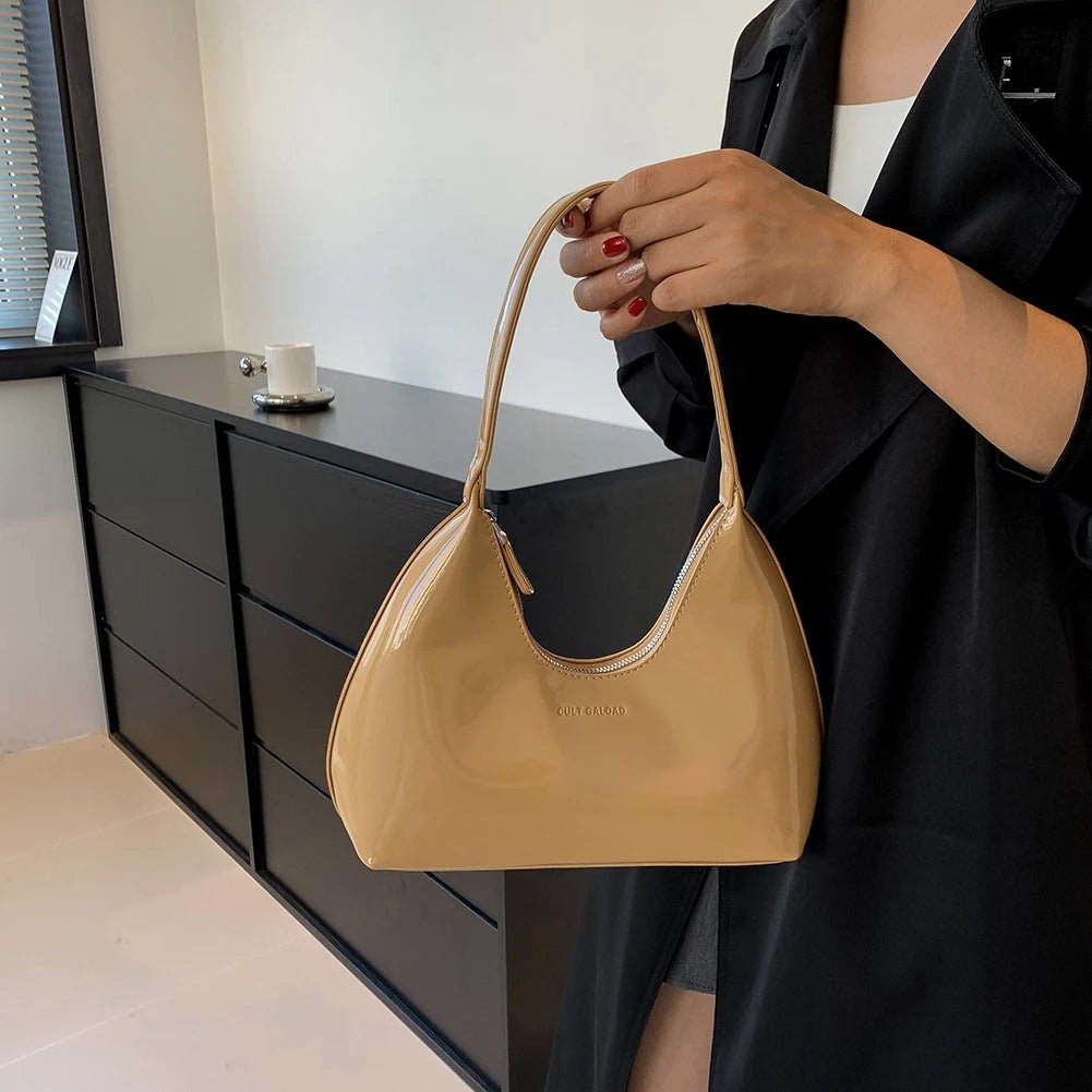 NOELIA HOBO-TASCHE – GLÄNZENDE SHOULDER BAG AUS PU-LEDER