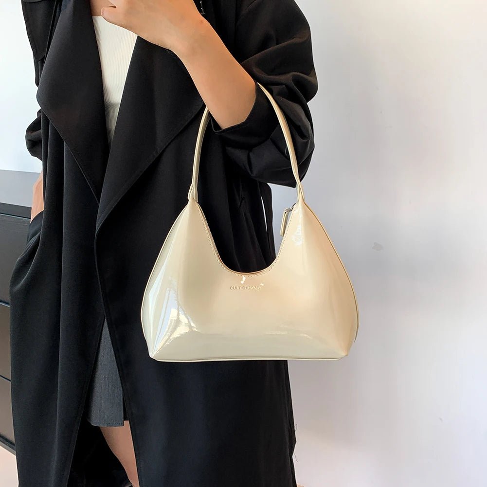NOELIA HOBO-TASCHE – GLÄNZENDE SHOULDER BAG AUS PU-LEDER