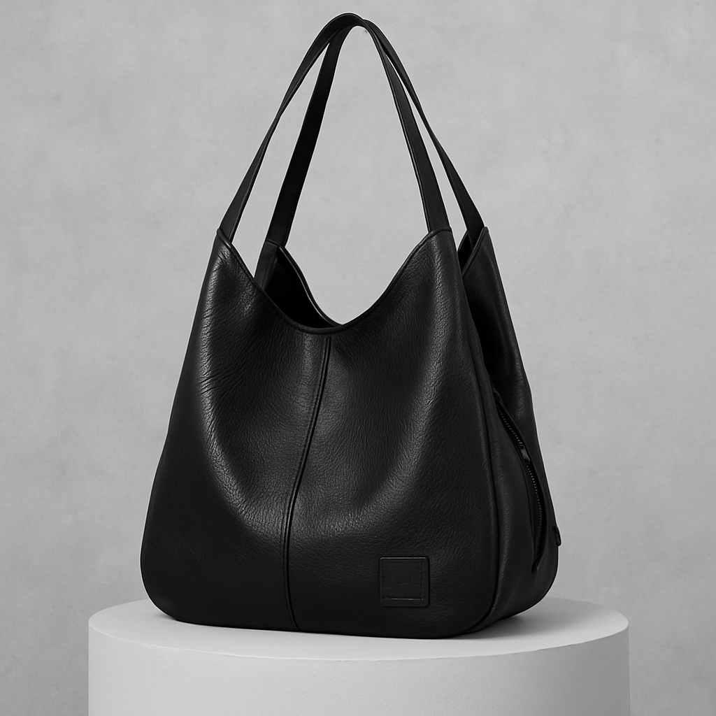 NAOKO MAXI-SCHULTERTASCHE – LEDERTASCHE MIT PLATZ & SOFTER FORM