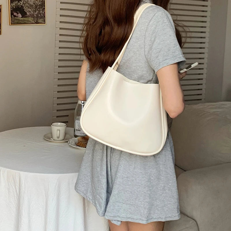 YOGODINS SCHULTERTASCHE – KLASSISCHE UNTERARMTASCHE AUS PU-LEDER