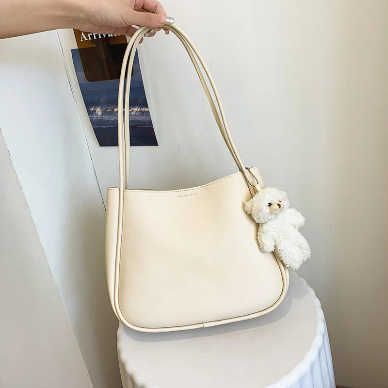 YOGODINS SCHULTERTASCHE – KLASSISCHE UNTERARMTASCHE AUS PU-LEDER