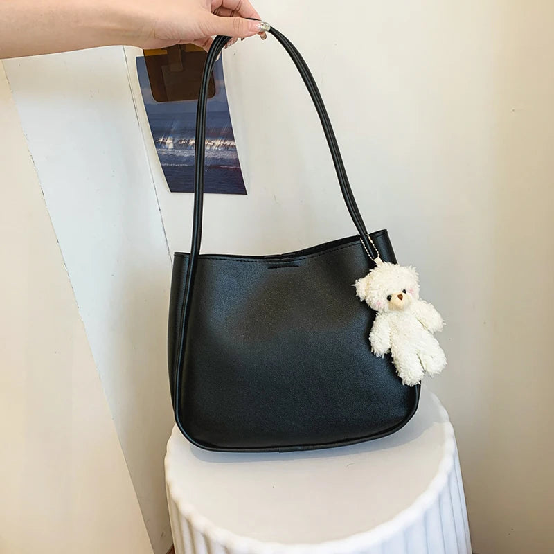 YOGODINS SCHULTERTASCHE – KLASSISCHE UNTERARMTASCHE AUS PU-LEDER