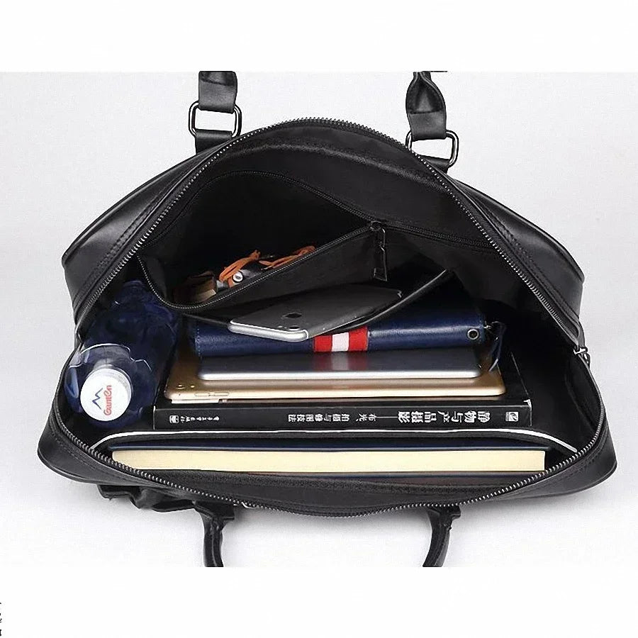 LEONARDO | LAPTOPTASCHE AUS WEICHEM PU LEDER FÜR HERREN
