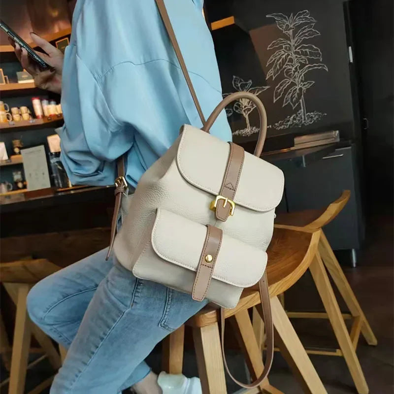 FLAVIA RUCKSACK – ELEGANTER CITY-RUCKSACK MIT SCHNALLE UND FÄCHERN