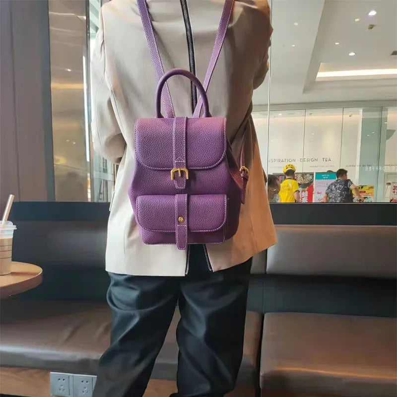 FLAVIA RUCKSACK – ELEGANTER CITY-RUCKSACK MIT SCHNALLE UND FÄCHERN
