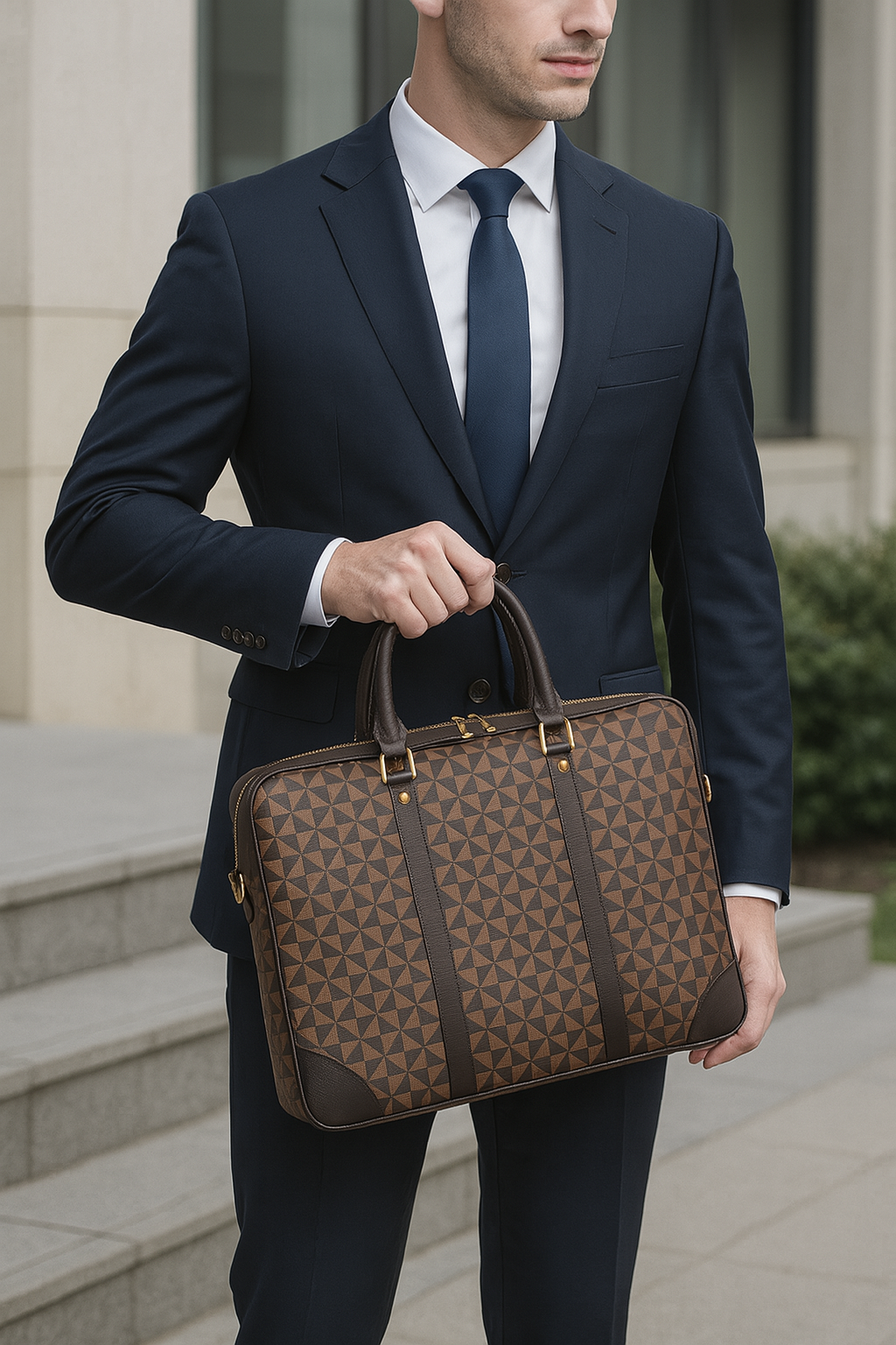 MILANO LUXUS AKTENTASCHE AUS PU LEDER FÜR HERREN