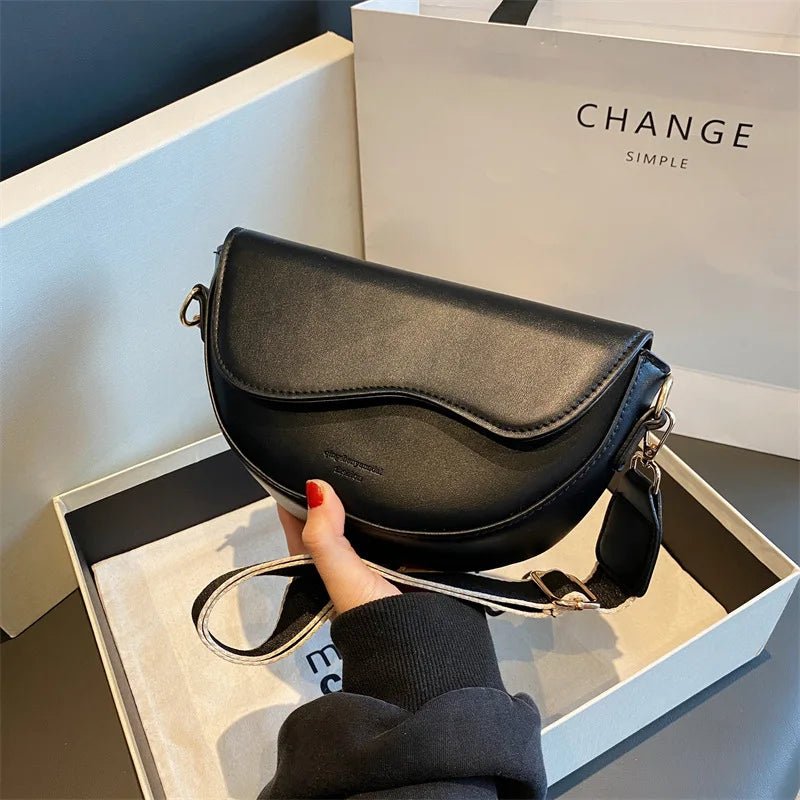 FIONA SATTELTASCHE – ELEGANTE LEDER-UMHÄNGETASCHE MIT KLAREM DESIGN