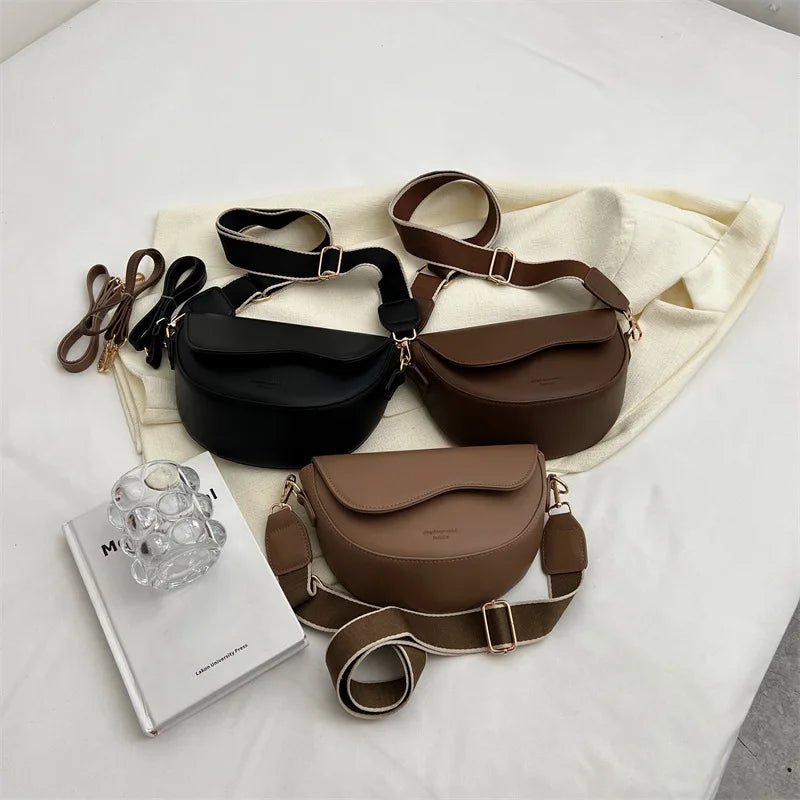 FIONA SATTELTASCHE – ELEGANTE LEDER-UMHÄNGETASCHE MIT KLAREM DESIGN