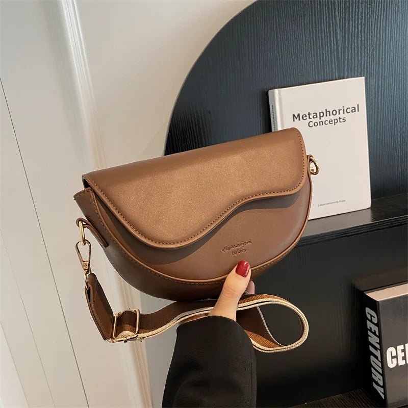FIONA SATTELTASCHE – ELEGANTE LEDER-UMHÄNGETASCHE MIT KLAREM DESIGN