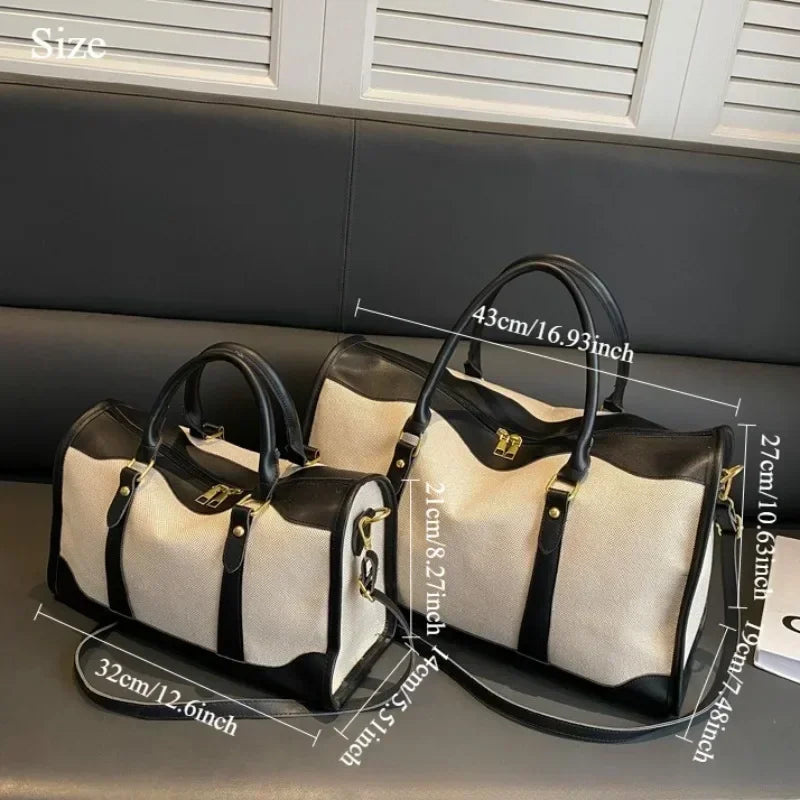 SIENA WEEKENDER-REISETASCHE AUS CANVAS UND LEDERDETAILS