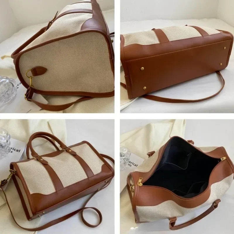 SIENA WEEKENDER-REISETASCHE AUS CANVAS UND LEDERDETAILS