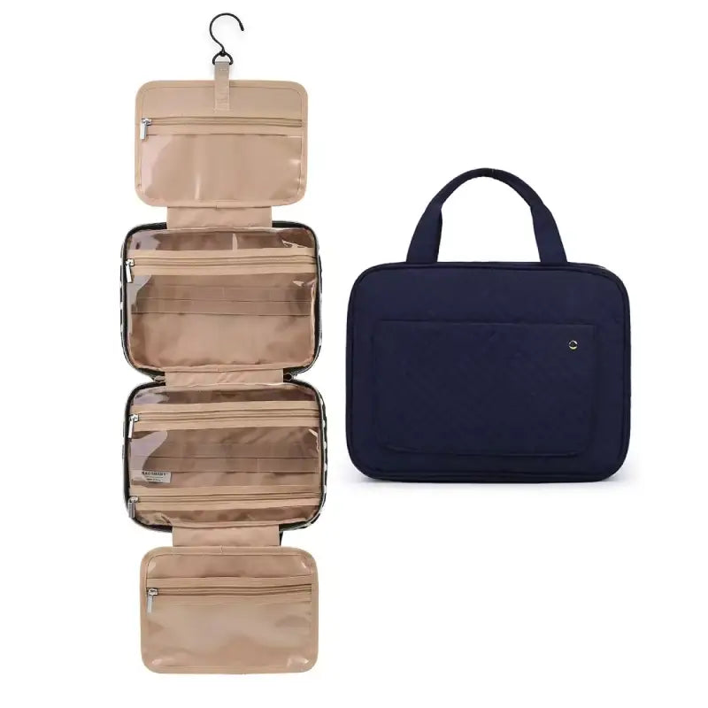 NAYLA KULTURBEUTEL – FALTBARE BEAUTYTASCHE MIT HAKEN