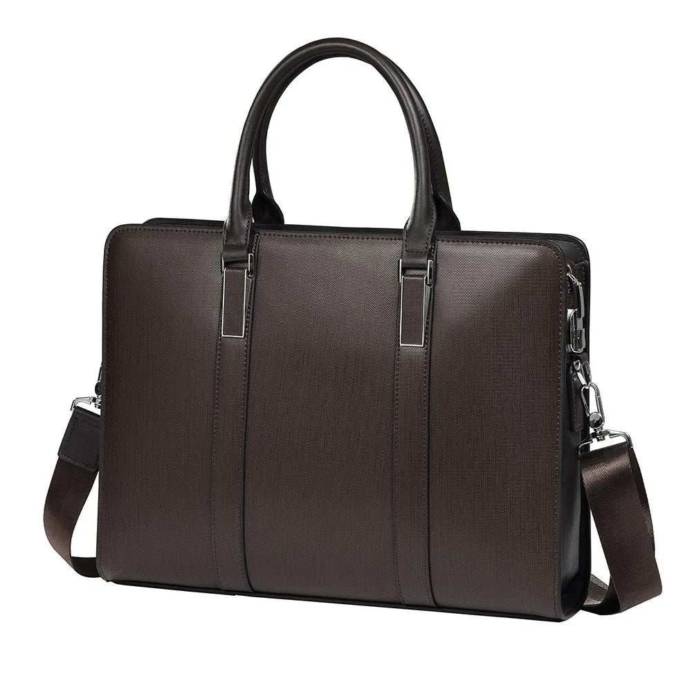 LUGANO LEDER-AKTENTASCHE MIT ZAHLENSCHLOSS – ELEGANT & SICHER
