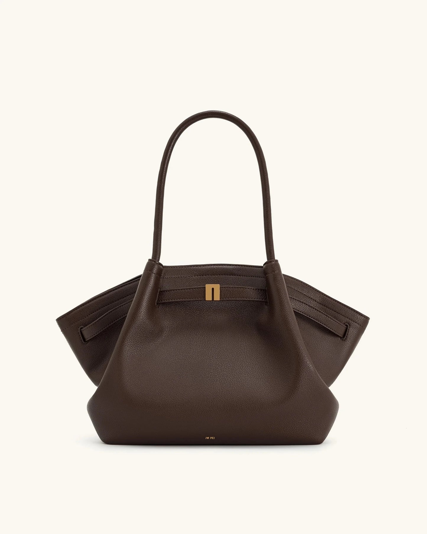 JW CANVAS-SCHULTERTASCHE MIT HOLZDETAILS