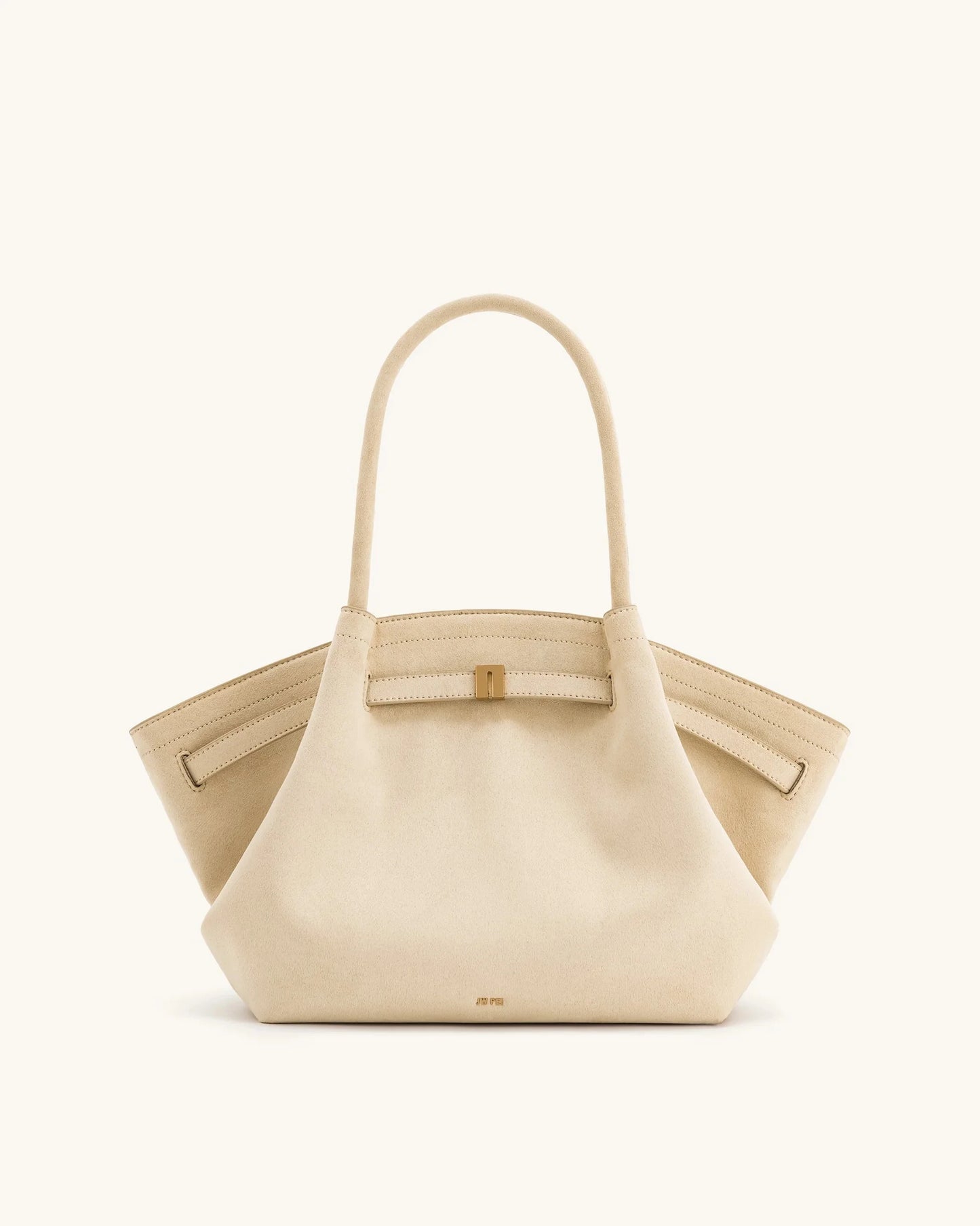 JW CANVAS-SCHULTERTASCHE MIT HOLZDETAILS