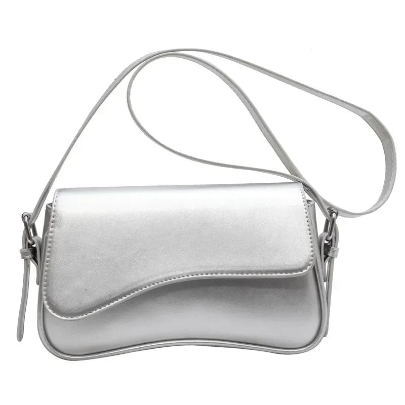 JUNEESA FLAP UMHÄNGETASCHE – VINTAGE-SCHULTERTASCHE MIT KLAPPVERSCHLUSS