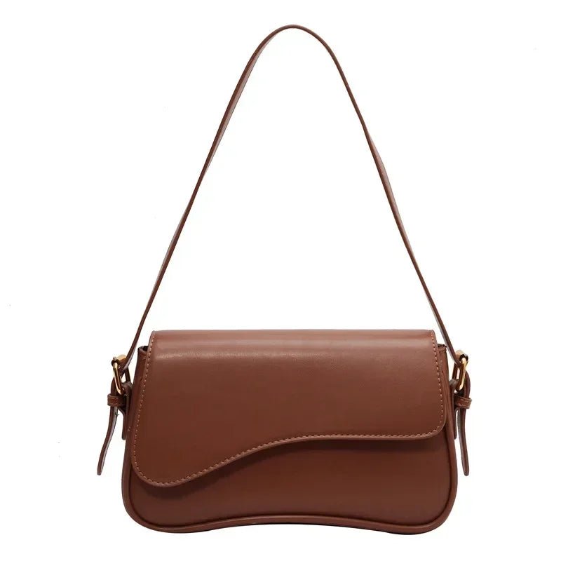 JUNEESA FLAP UMHÄNGETASCHE – VINTAGE-SCHULTERTASCHE MIT KLAPPVERSCHLUSS