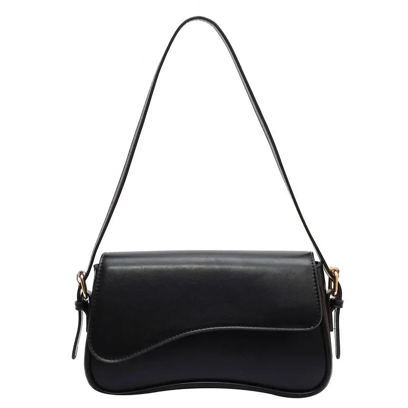 JUNEESA FLAP UMHÄNGETASCHE – VINTAGE-SCHULTERTASCHE MIT KLAPPVERSCHLUSS