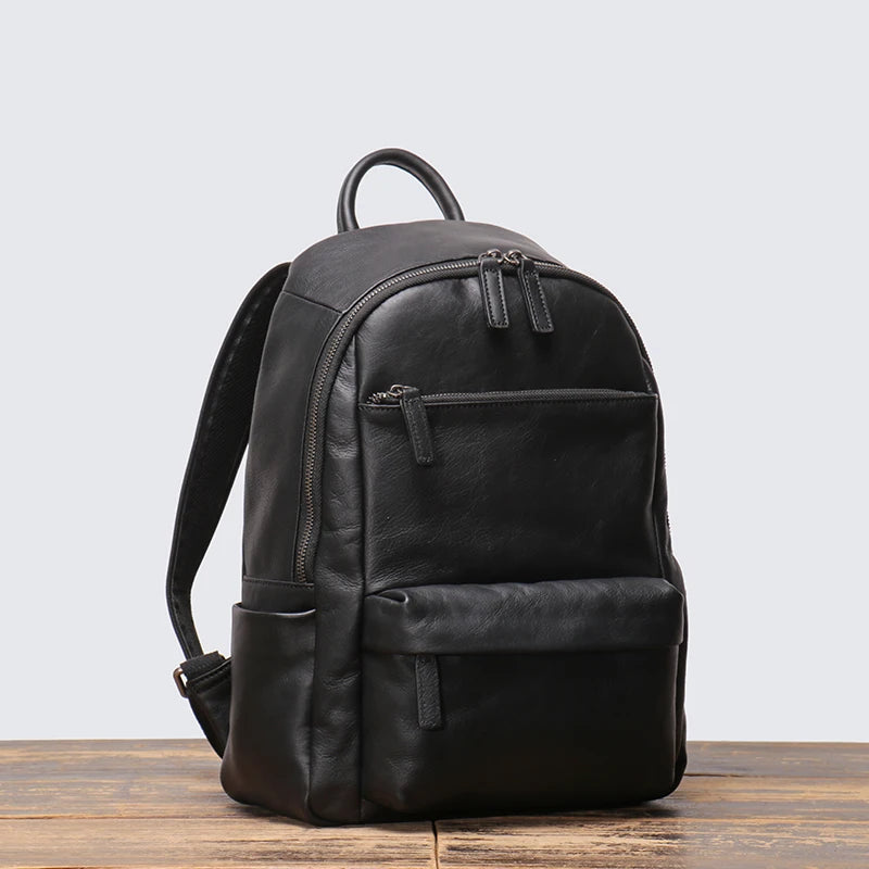 LEANDRO RUCKSACK AUS ECHTLEDER IN SCHWARZ
