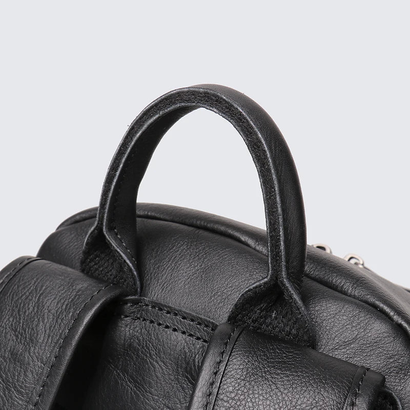 LEANDRO RUCKSACK AUS ECHTLEDER IN SCHWARZ