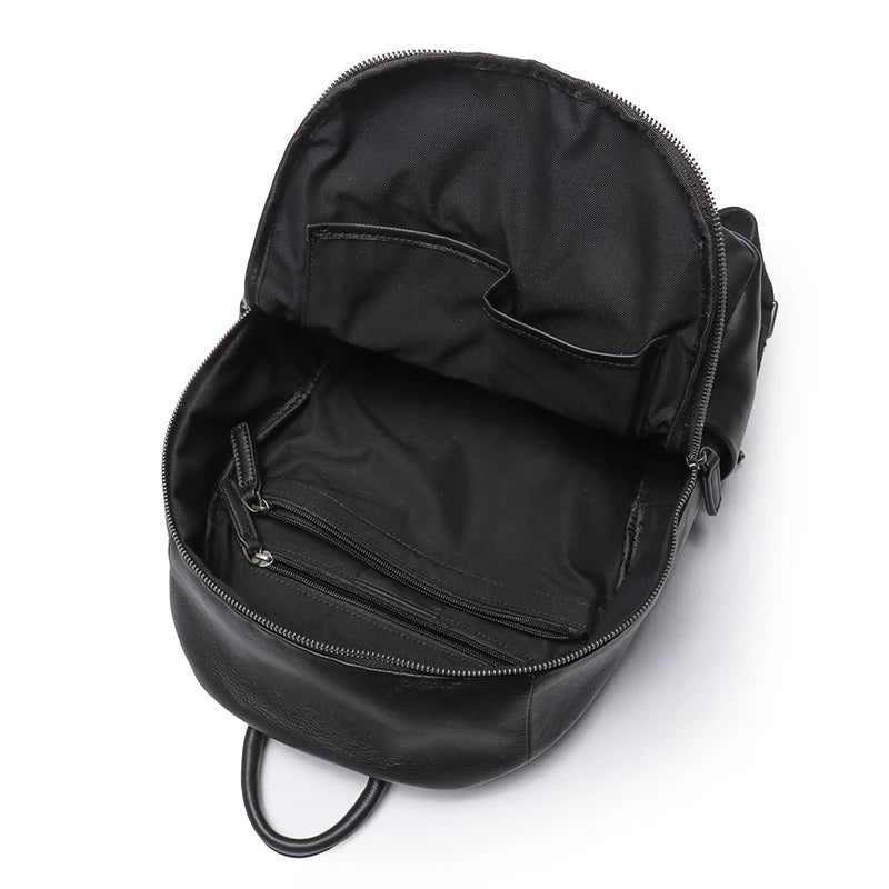 LEANDRO RUCKSACK AUS ECHTLEDER IN SCHWARZ