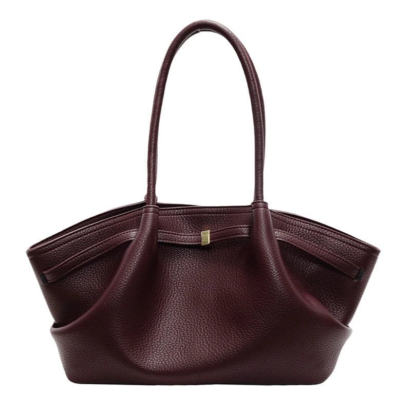 MOELLE SCHULTERTASCHE AUS PU-LEDER MIT LYCHÉE-MUSTER