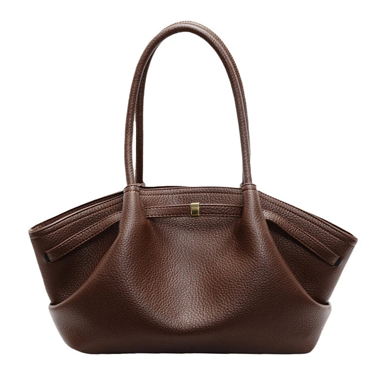 MOELLE SCHULTERTASCHE AUS PU-LEDER MIT LYCHÉE-MUSTER