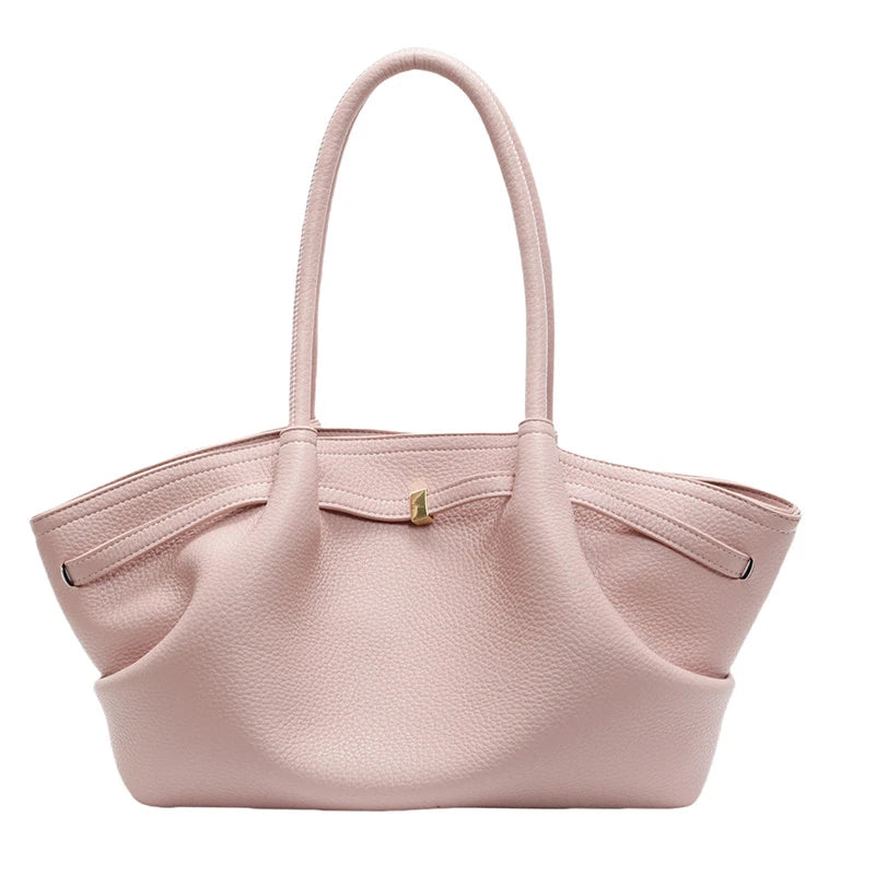 MOELLE SCHULTERTASCHE AUS PU-LEDER MIT LYCHÉE-MUSTER