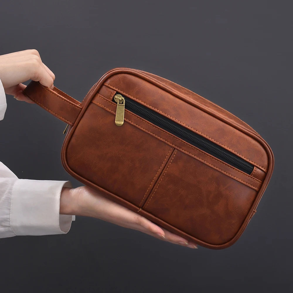 GENUA KULTURTASCHE AUS LEDER – ELEGANTE REISE- & AUFBEWAHRUNGSTASCHE