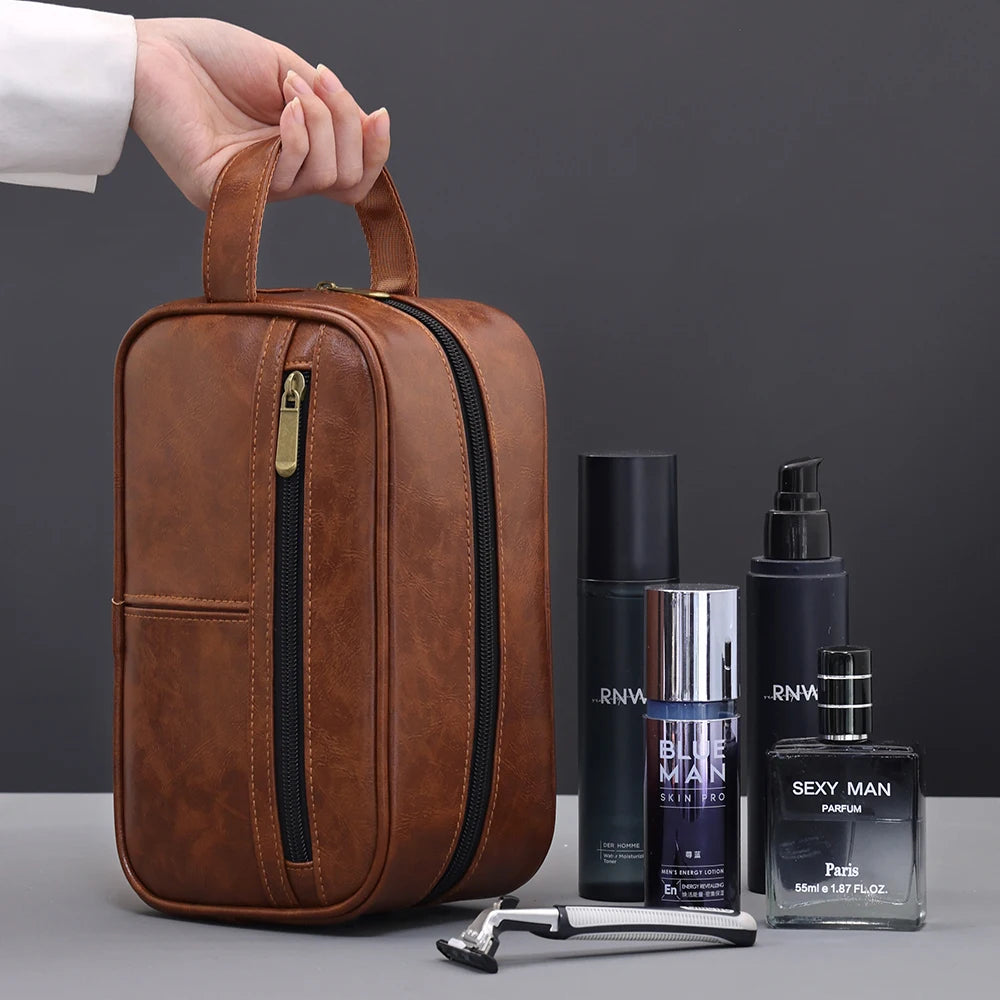 GENUA KULTURTASCHE AUS LEDER – ELEGANTE REISE- & AUFBEWAHRUNGSTASCHE