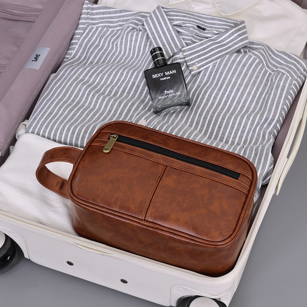 GENUA KULTURTASCHE AUS LEDER – ELEGANTE REISE- & AUFBEWAHRUNGSTASCHE