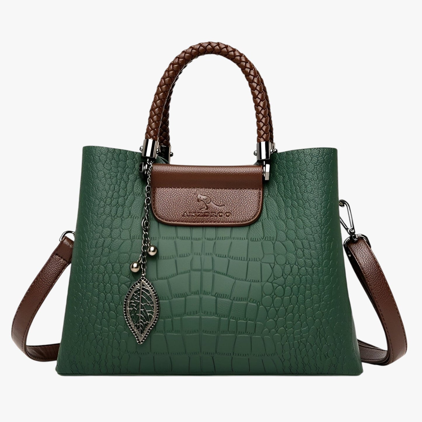 VERONA SCHULTERTASCHE IM CROCOSTYLE MIT CHARMS & KONTRAST