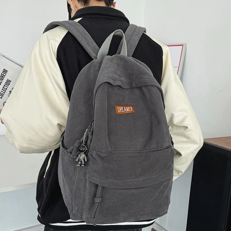 MOHAVI RUCKSACK – LÄSSIGER CANVAS LAPTOPRUCKSACK FÜR JUGEND & UNI
