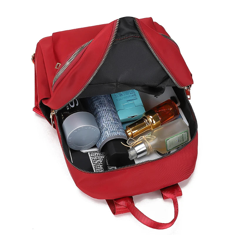 VANORA SCHULRUCKSACK – WASSERABWEISENDER OXFORD-RUCKSACK MIT GOLDDETAILS