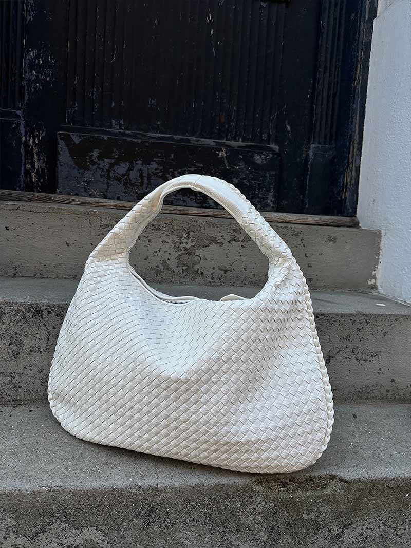 NOVA – GEFLOCHTENE HOBO-SCHULTERTASCHE IN LEDEROPTIK (XL)