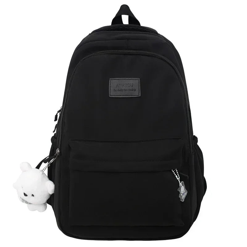 TESSA RUCKSACK – WASSERDICHTER COLLEGE-RUCKSACK MIT TEDDY-CHARM
