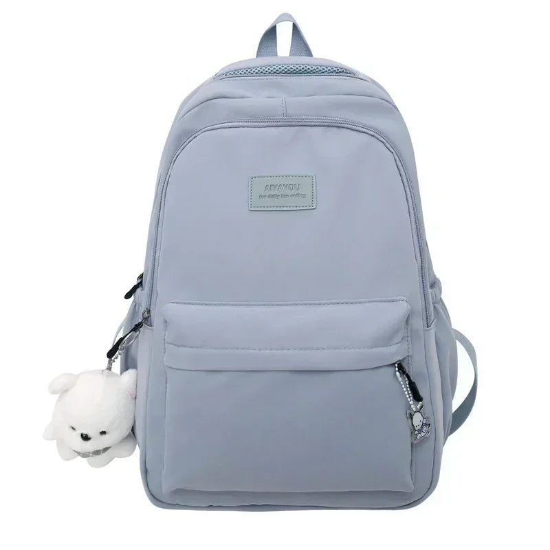 TESSA RUCKSACK – WASSERDICHTER COLLEGE-RUCKSACK MIT TEDDY-CHARM