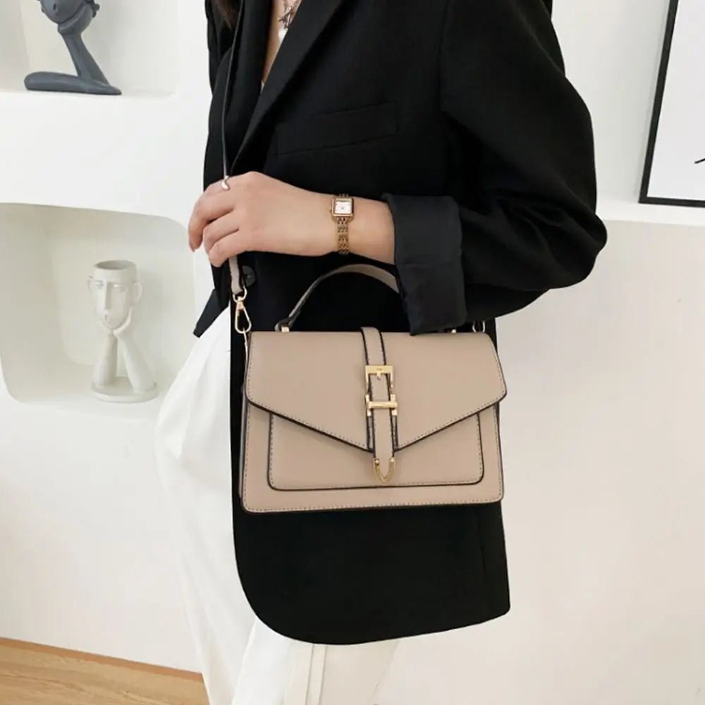OLIVIA FLAP-TASCHE – KOMPAKTE LEDER-UMHÄNGETASCHE MIT KLAPPE